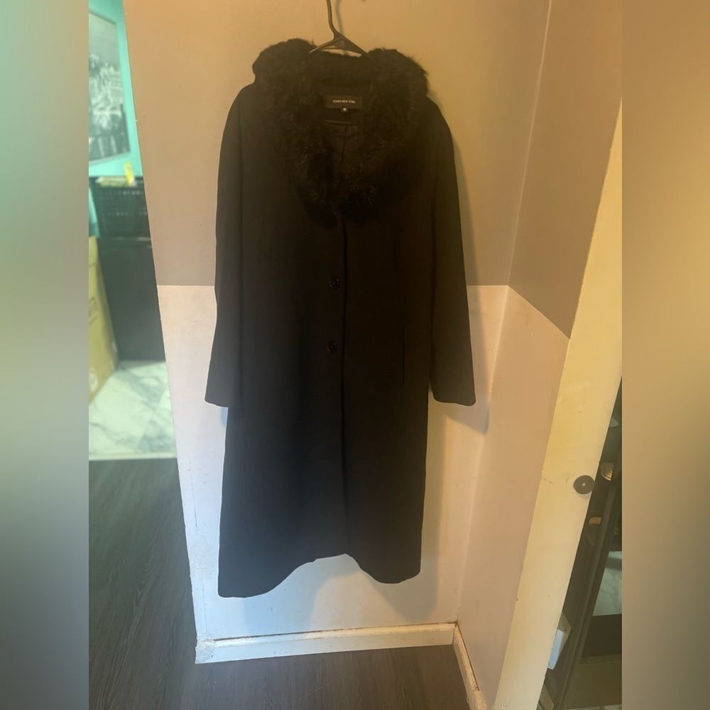 Jones wool woman's long winter coat size 12